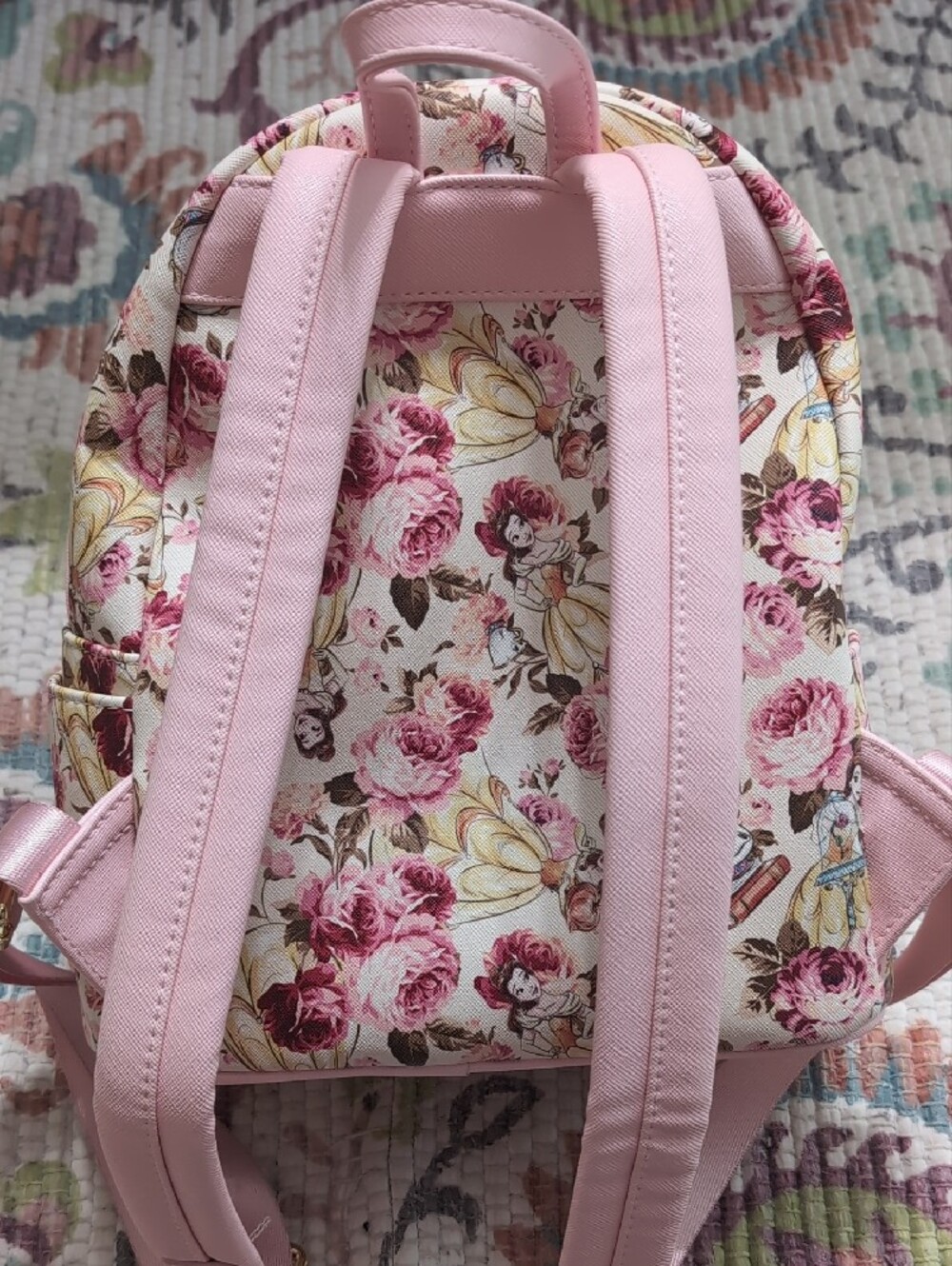 Disney Floral Mini Backpack and Wallet Set - Pink Rose Print - Picture 5 of 10